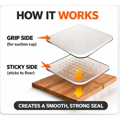 Floor Gap Fixer, Heavy Duty Suction Cup Repair Kit for Vinyl & Laminate