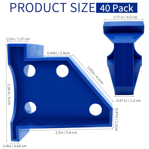 40 Pack Flooring Spacers, 2 in 1 Laminate Floor Installation Kit