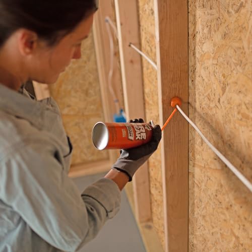 DAP FireBreak Flame Resistant Foam Sealant, Orange, 12 oz (7565010012)