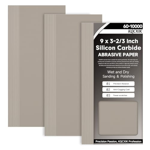 Premium 20-Sheet 5000 Grit Wet Dry Sandpaper, 9 x 3-2/3 Inch - style: 5000Grit