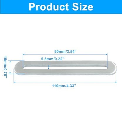 Adjustable Flat Mending Plate 110mm/4.33 Inch 8 Pcs - size: 110mm/4.33 Inch,Silver