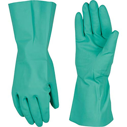 Wells Lamont Nitrile Chemical Resistant Gloves, 13" Gauntlet Cuff, Medium