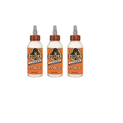 Gorilla Wood Glue, 8 Ounce Bottle, (3 Pack) - size: Pack Of 3