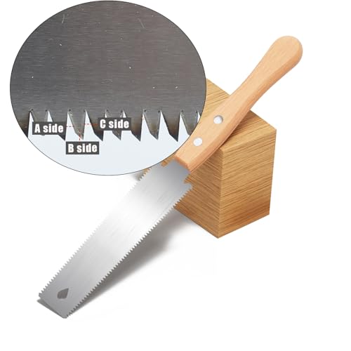 Wooden SawSet, Including One Medium Length Cutting Saw 10.5" and One Double-Sided Saw 6",for Home Pruning, Logging, Woodworking,Landscaping. - style: Medium Length Saw+small Saw