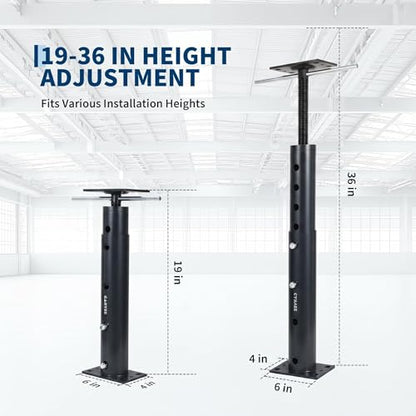 Garvee Adjustable Jack Post, 2House Floor Jack 19-36", House Jacks 18000LB - color: Black/19"-36"