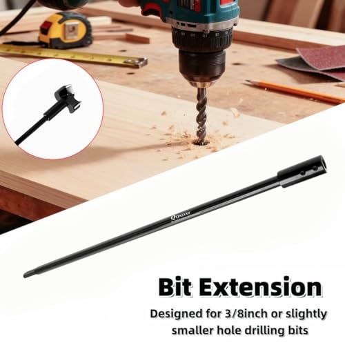 18 inches Forstner bit Extension 3/8 "hex Shaft, - size: 18" for 3/8" Hexagonal Shank