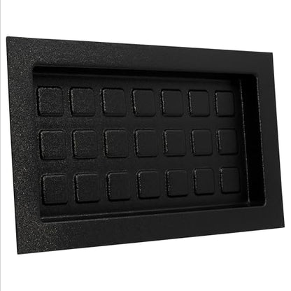 Crawl Space Recessed Foundation Vent Cover - Fits 8" H x 16" W Openings - Durable and Efficient Sealing Solution (Black) - color: Black