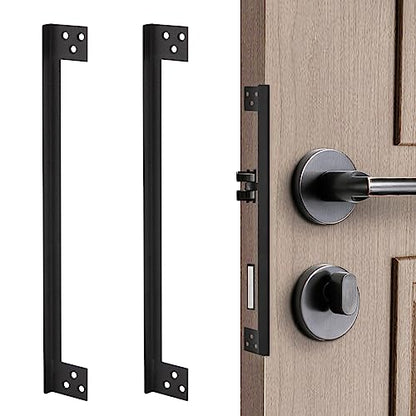 L-Shaped Door Latch Guard Plates 11", Outward Opening Door Shield - size: 11 in. - 2pack