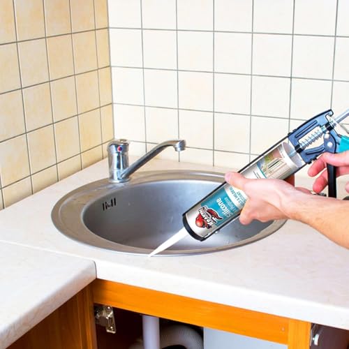 Kraken Bond RTV Silicone Sealant Black (48 x 10.1 fl.oz.)%100 Waterproof Silicone Caulk Kitchen and Bathroom, All Purpose, Window Caulking Sealant Outdoor, RV, 48 Pack - size: 48 Pack