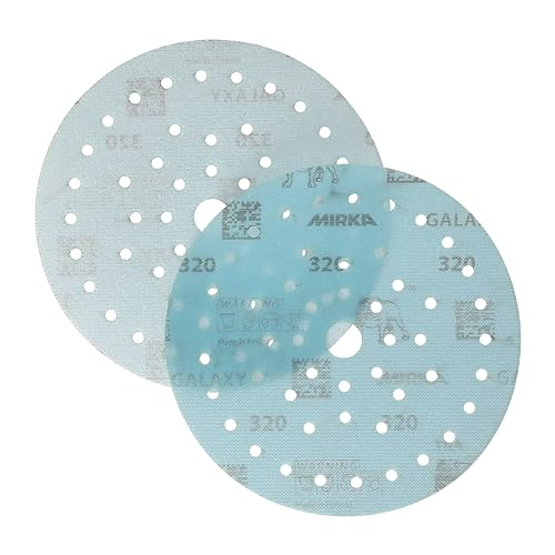 Mirka Galaxy Multifit 6 Inch Ceramic Discs, 320 Grit, Hook & Loop, 50 Pack - size: Grit 320
