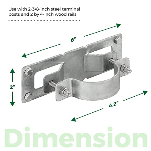 24 Pack Fence Brackets, Galvanized Wood Fence Frame, They use to Attach a Wooden Fence to a Chain Link, Anyone Wants to Convert Their Wooden Poles to Metal Poles - color: Set 24, size: Hot Dip Galvanized