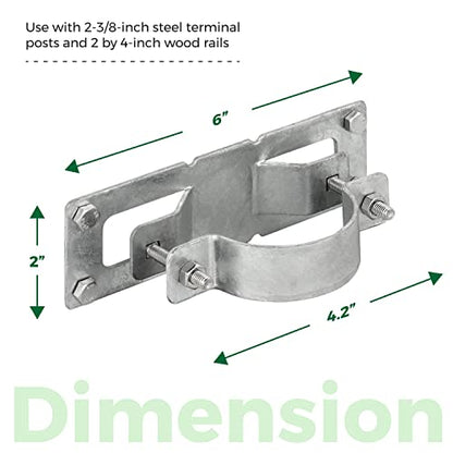 24 Pack Fence Brackets, Galvanized Wood Fence Frame, They use to Attach a Wooden Fence to a Chain Link, Anyone Wants to Convert Their Wooden Poles to Metal Poles - color: Set 24, size: Hot Dip Galvanized