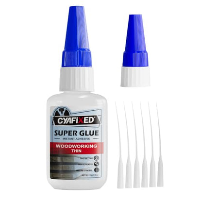 Super Thin CA Glue 30g, Professional Instant Super Glue for Woodworking - size: 1 oz