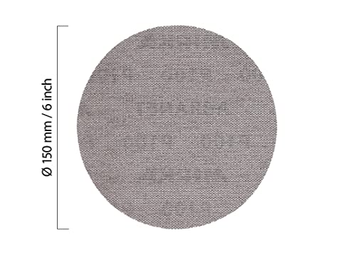 Mirka Abranet 6 Inch 100 Grit Mesh Sanding Discs, Hook and Loop, 10 Pack - size: 100