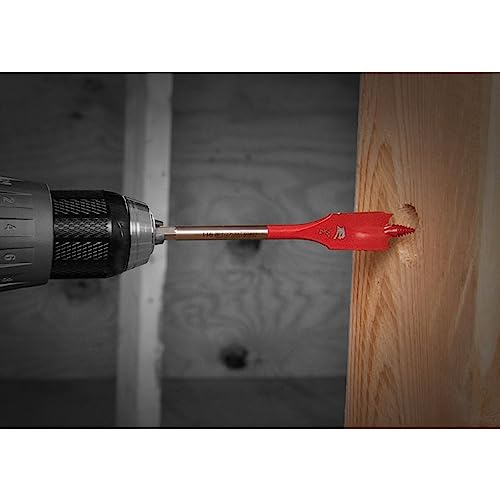Diablo Spade Bits for Wood - 1/2" Diameter, 6" Length, 1/4" Hex Shank - size: 1/2" × 6" (Pack of 2)