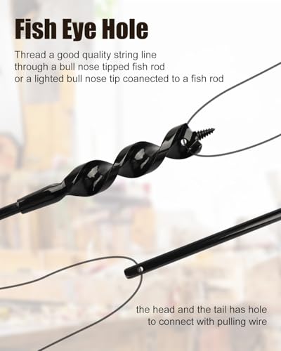 3/8" × 54" Flexible Installer Drill Bit for Wire Pulling - size: 54", style: 3/8"