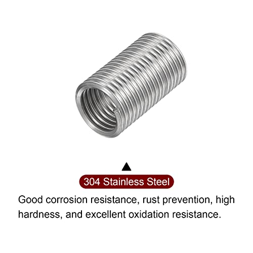 HARFINGTON 10pcs Wire Thread Inserts M14 x 2 3D 304 Stainless Steel Helical Coiled Wire Threaded Sleeve - size: M14 x 2