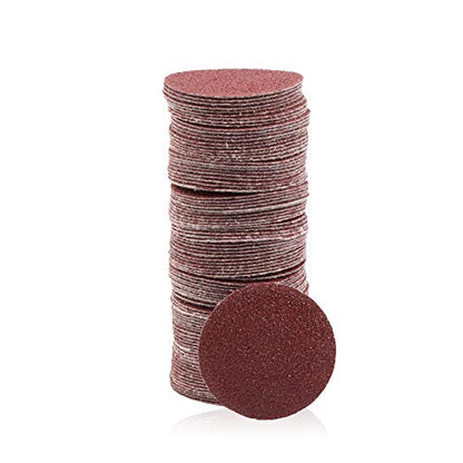 SPEEDWOX 100PCS 2" 60 Grit Sanding Discs, Hook and Loop No Hole Sandpaper - style: 60 Grit