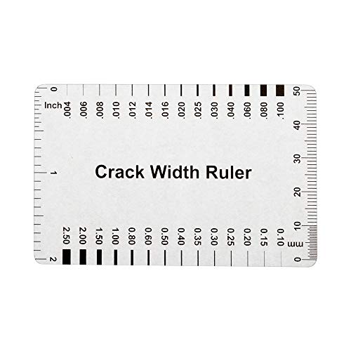 (10PCS) Muka Plastic Concrete Crack Width Ruler - color: Gloss Clear A