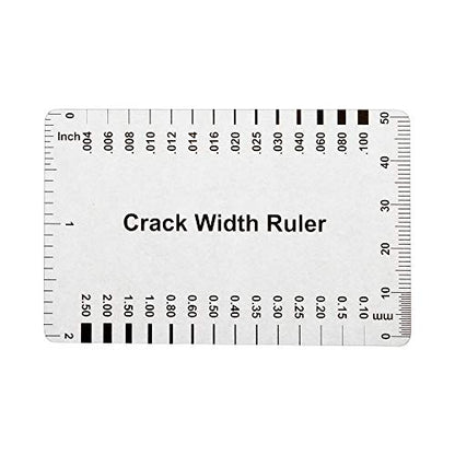 (10PCS) Muka Plastic Concrete Crack Width Ruler - color: Gloss Clear A