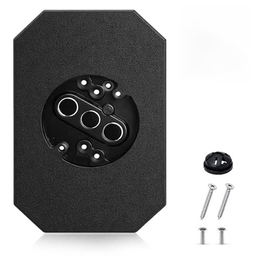 Podoy Vinyl Siding Mounting Block with Built-in Electrical Box (Black) - size: 1, style: Black