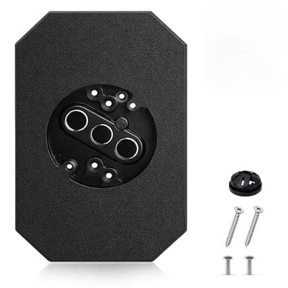 Podoy Vinyl Siding Mounting Block with Built-in Electrical Box (Black) - size: 1, style: Black