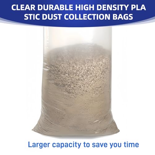 709563 Upgraded Clear Heavy Duty Dust Collection Bag 6 pack