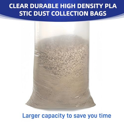 709563 Upgraded Clear Heavy Duty Dust Collection Bag 6 pack