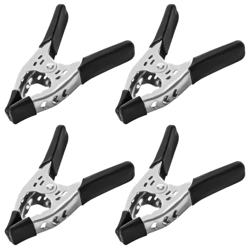 6" Heavy-Duty Spring Clamps, 3" Jaw Opening, 4-Pack - size: 4 Pack