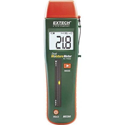 Extech MO260 Combination Pin and Pinless Moisture Meter, LED Bargraph - style: Standard