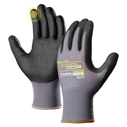 COOLJOB 6/12/36 Pairs Safety Work Gloves, Microfoam Nitrile Rubber Coated - size: Medium, style: 6 Pairs