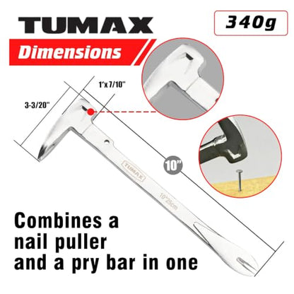 Nail Puller Cats Paw Pry Bar for Prying,& Nail Pulling 10in 340g - size: 10 inch (340g)-S