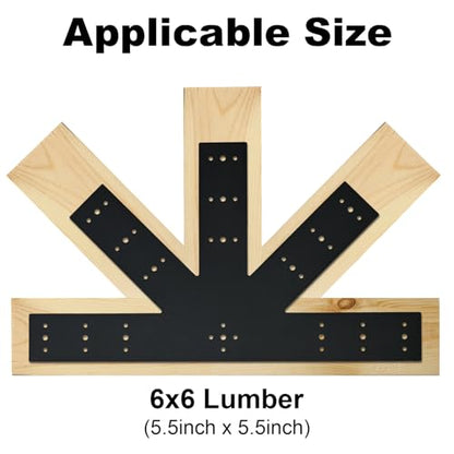2pcs 24"x13.5" Gable Plate Black, 12:12 Pitch