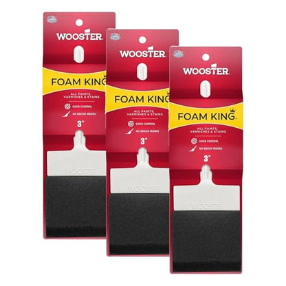 WOOSTER Brush 3103-3 Wooster 3913 Chiseled, Deluxe Quality Factory Sale Assortment, 1-Brush, Polyester Trim, Black/Gold, 3-Inch (Pack of 3) - size: 3 Inch (Pack of 3)