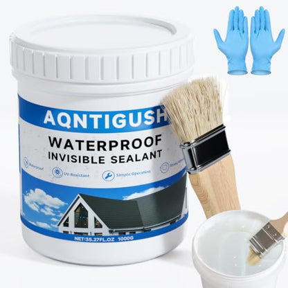 Transparent Waterproof Sealant for Indoor & Outdoor Repairing Leak 35oz - size: 35 oz