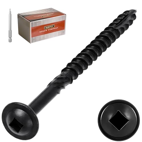 Pocket Hole Screws #8 x 2-1/2", 120 PCS Black Square Drive Wood Screws, Self Tapping Screws for Woodworking - size: #8 x 2-1/2"