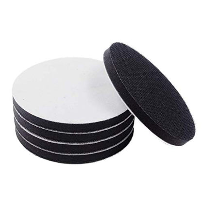 5 Pack 5 Inch Soft Density Interface Pads Hook and Loop 5" Sponge Cushion Buffer Backing Pad (Set of 5) - size: 5 inches