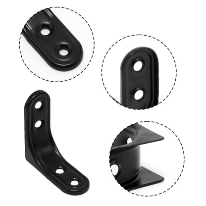 8 Pcs 2 Inch Heavy Duty L Brackets with Screws