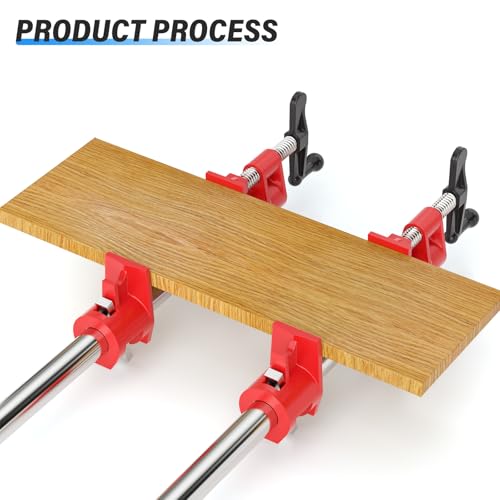 Heavy Duty Pipe Clamp, 3/4 inch 2-Pack - Cast Iron Quick Release Clamps for Woodworking, Workshop, Construction and Home Improvement Projects