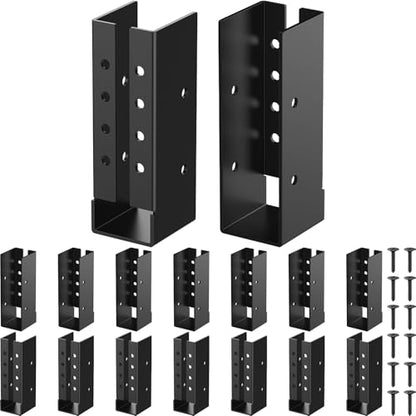 2"x6" Concealed Joist Hanger,Outdoor Concealed-Flange Joist Bracket(16pcs)