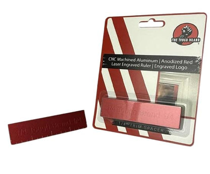 1/4" Door Reveal Tool/Trim Reveal Tool CNC Machined. Billet Aluminum. Wood Reveal Spacing Tool. Casing Spacer Tool. Installation Tool. Precision Trim Tool.