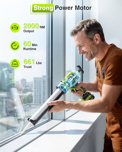 Taskstar Cordless Caulking Gun Compatible with Makita 18V Battery10-10.5 Oz - size: Brushed Motor +1 Battery