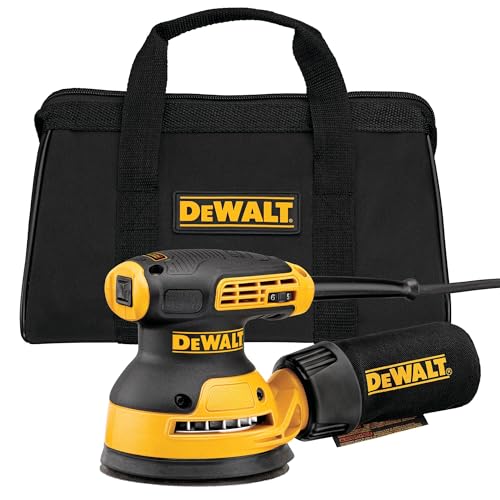 DEWALT Random Orbit Sander, Variable Speed, 5-Inch (DWE6423), Power Source Corded Electric
