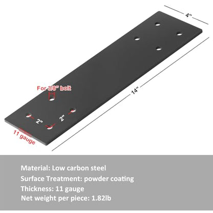 2 Pcs 6x6 Post Beam Connector Brackets,14 Inch Mending Plate