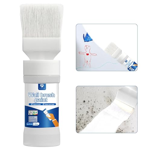 White Interior Wall Paint 6.35 Oz,Drywall Primer for Stain & Graffiti Cover - color: White Wall Paint