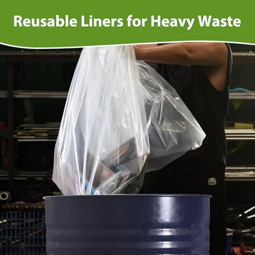 Dust Collector Bags 6 Pcs 7Mil 19.5" Dia 35-70 Gal 31"x40" for Woodworking