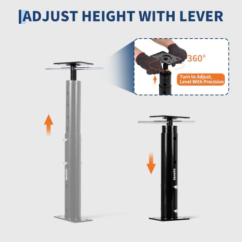 OUTLANE House Floor Jacks, 2 Pack 19"-36" Adjustable Jack Post 18000 LBS - color: Black, size: 19"-36"