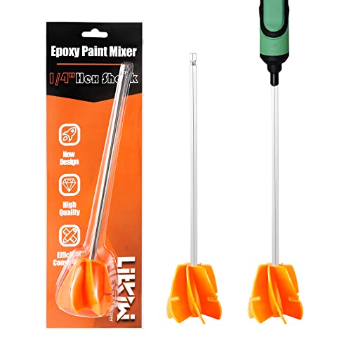 New Paint Mixer Drill Attachment with 1/4"Hex Shank Quick Chuck Drill