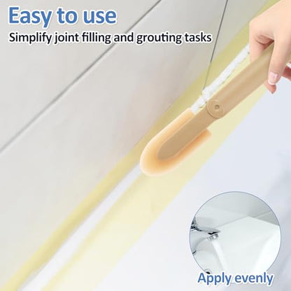 8Pcs Caulking Silicone Sealant Finishing Tool, 4 Sizes Rubber Caulking Tool Set, Multifunctional Caulking Remover/Smoothing Tool Applicator for Tiles Brick Kitchen Bathroom