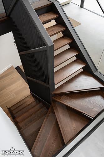 linconson | 6” x 32” | Clear Slip Resistant Stairs Tread Grip Tape (15 Pack) Anti Slip Strips-PVC Free | Easy Install Roller Included - size: 6 Inch x 32 Inch